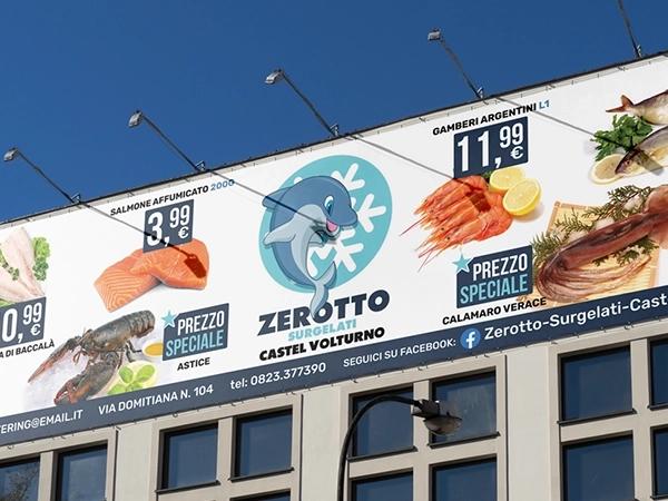 Zerotto surgelati cartellone offerte